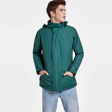 EUROPA Куртка с высоким воротником и молнией того же цвета, цвет зеленый бутылочный  размер S - PK50770156- Фото №2