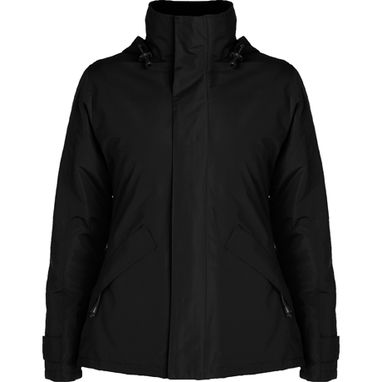EUROPA WOMAN Куртка с высоким воротником и молнией того же цвета, цвет черный  размер S - PK50780102- Фото №1