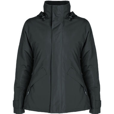 EUROPA WOMAN Куртка с высоким воротником и молнией того же цвета, цвет темно-серый  размер M - PK50780246- Фото №1