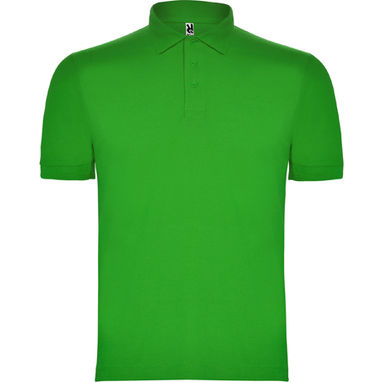 PEGASO Сорочка-поло з коротким рукавом, колір трав'яний зелений  розмір S - PO66030183- Фото №1
