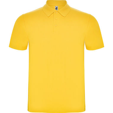 AUSTRAL Футболка-поло на трех пуговицах, цвет желтый  размер S - PO66320103- Фото №1