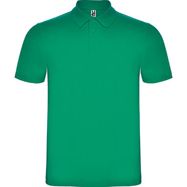 AUSTRAL Футболка-поло на трех пуговицах, цвет зеленый глубокий  размер XL - PO66320420- Фото №1