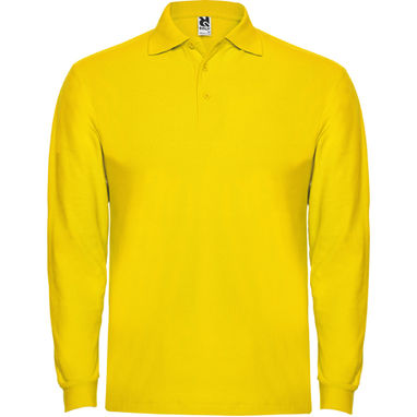 ESTRELLA L/S Сорочка-поло з довгим рукавом, колір жовтий  розмір 3XL - PO66350603- Фото №1
