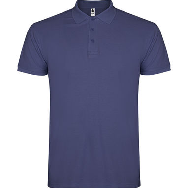 STAR Мужская футболка-поло с коротким рукавом, цвет джинс  размер S - PO66380186- Фото №1