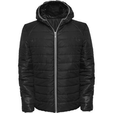 GROENLANDIA Стеганая куртка с наполнителем и капюшоном, цвет черный  размер S - RA50810102- Фото №1