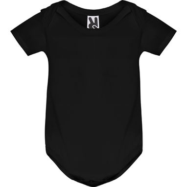 HONEY Боди для младенца с короткими рукавами и простой вязки, цвет черный  размер 9 MESES - BD720010302- Фото №1