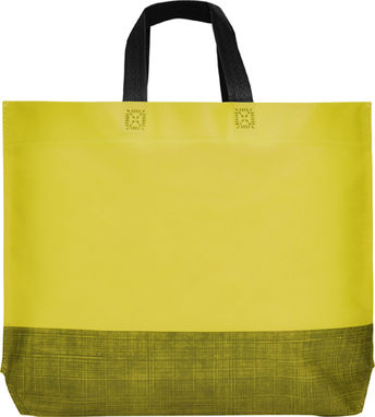 VALLEY Термозахисна сумка з шестикутною складкою в основі, колір жовтий, чорний  розмір 44x30x10 - BO7505M110302- Фото №1