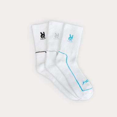 ABDEL Удобные носки из дышащего материала, цвет белый, серый меланж  размер 1 YEAR - CE0327190158- Фото №2