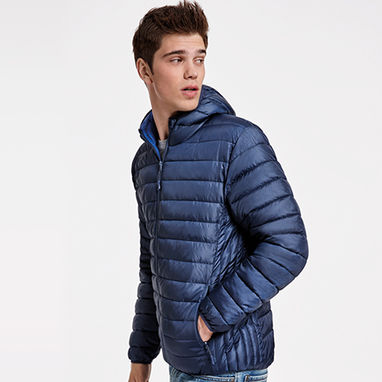 NORWAY М´яка чоловіча куртка з підкладкою з пуху і закріпленим капюшоном, колір темно-синій  розмір L - RA50900355- Фото №2