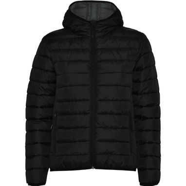 NORWAY WOMAN Мягкая женская стеганая куртка типа пуховик с подогнанным капюшоном, цвет черный  размер XL - RA50910402- Фото №1