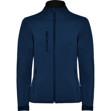 NEBRASKA WOMAN Флисовая куртка двухслойная, цвет темно-синий  размер L - SS64370355- Фото №1