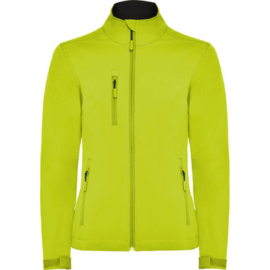 NEBRASKA WOMAN Флисовая куртка двухслойная, цвет лайм  размер 2XL - SS643705235- Фото №1