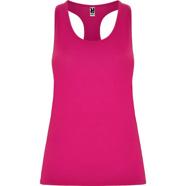 AIDA Спортивна футболка з спинкою в стилі плавця, колір яскраво-рожевий  розмір S - CA66560178- Фото №1