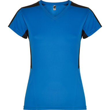 SUZUKA Технічна жіноча футболка з коротким рукавом, колір королівський синій, чорний  розмір S - CA6657010502- Фото №1