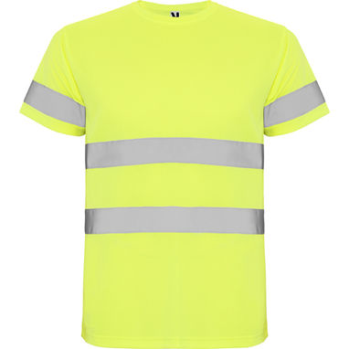 DELTA Технічна футболка з коротким рукавом високої видимості, колір жовтий флюорісцентний  розмір S - HV931001221- Фото №1