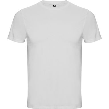 SOUL Чоловіча футболка з коротким рукавом з коміром в´язки 1x1, колір білий  розмір S - RI25000101- Фото №1