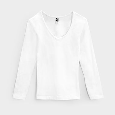 ZEN Нижняя женская футболка с длинным рукавом, цвет белый  размер S - RI25200101- Фото №2