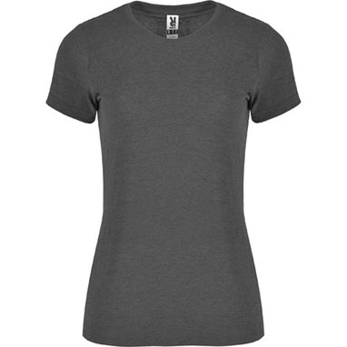FOX WOMAN Жіноча футболка з коротким рукавом з текстурної тканини, колір чорний  розмір S - CA666101243- Фото №1