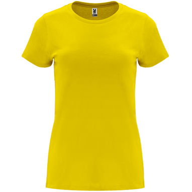 CAPRI Женская футболка с коротким рукавом, цвет желтый  размер S - CA66830103- Фото №1