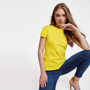 CAPRI Женская футболка с коротким рукавом, цвет желтый  размер S - CA66830103- Фото №2
