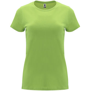 CAPRI Жіноча футболка з коротким рукавом, колір світло-зелений  розмір S - CA668301114- Фото №1