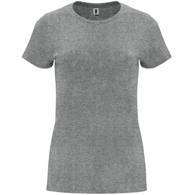 CAPRI Женская футболка с коротким рукавом, цвет серый  размер S - CA66830158- Фото №1