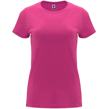 CAPRI Женская футболка с коротким рукавом, цвет ярко-розовый  размер S - CA66830178- Фото №1
