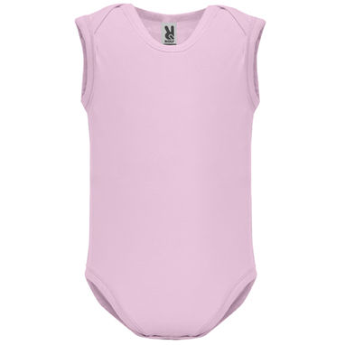 SWEET Боді для немовляти без рукавів гладкої в´язки, колір світло-рожевий  розмір 9 MONTHS - BD720110348- Фото №1