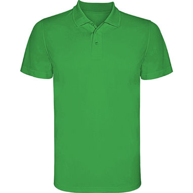 MONZHA Футболка поло из техничной ткани, цвет ярко-зеленый  размер S - PO040401226- Фото №1