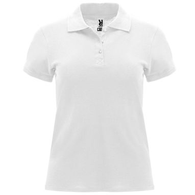 PEGASO WOMAN Женское поло с коротким рукавом, цвет белый  размер XL - PO66420401- Фото №1