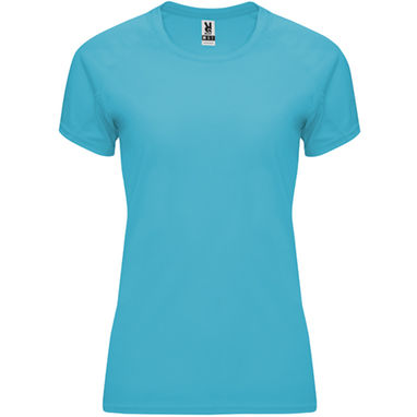 BAHRAIN WOMAN Женская футболка с коротким рукавом, цвет бирюзовый  размер S - CA04080112- Фото №1