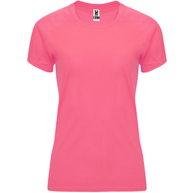 BAHRAIN WOMAN Жіноча футболка з коротким рукавом, колір флюор рожева леді  розмір S - CA040801125- Фото №1