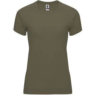 BAHRAIN WOMAN Женская футболка с коротким рукавом, цвет зеленый армейский  размер S - CA04080115- Фото №1