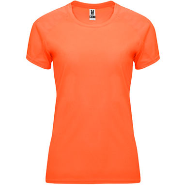 BAHRAIN WOMAN Женская футболка с коротким рукавом, цвет оранжевый флюорисцентный  размер M - CA040802223- Фото №1
