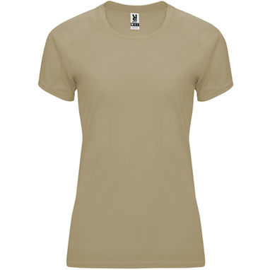 BAHRAIN WOMAN Женская футболка с коротким рукавом, цвет темно-песочный  размер L - CA040803219- Фото №1