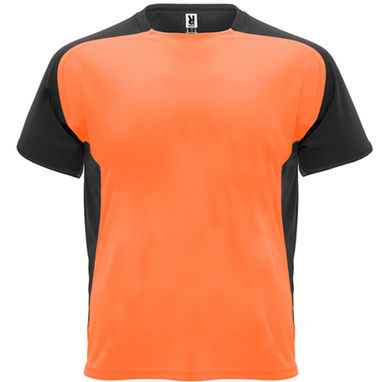 BUGATTI Футболка з коротким рукавом, колір оранжевий флюорісцентний, чорний  розмір XL - CA63990422302- Фото №1