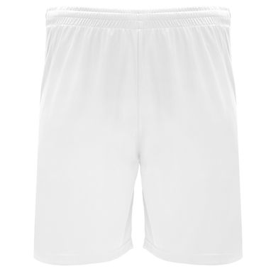 DORTMUND Спортивные шорты с эластичным поясом и внутренним шнурком для регулировки, цвет белый  размер 4 - PA66882201- Фото №1