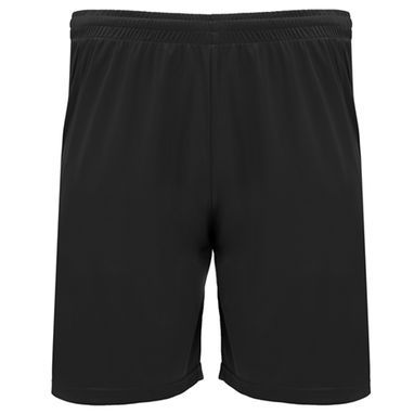 DORTMUND Спортивные шорты с эластичным поясом и внутренним шнурком для регулировки, цвет черный  размер 4 - PA66882202- Фото №1