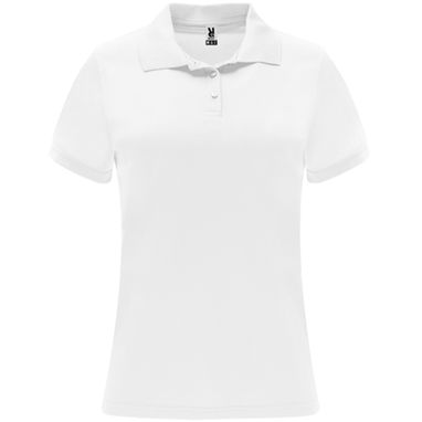 MONZHA WOMAN Женское поло с коротким рукавом, цвет белый  размер XL - PO04100401- Фото №1