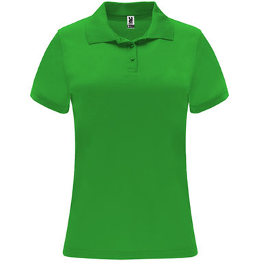 MONZHA WOMAN Женское поло с коротким рукавом, цвет ярко-зеленый  размер XL - PO041004226- Фото №1