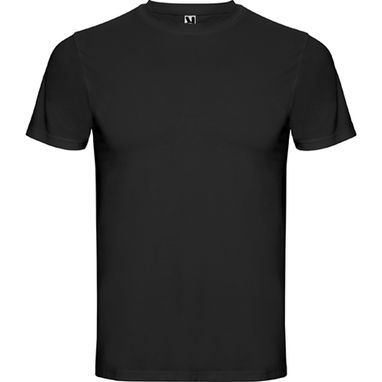 SOUL Чоловіча футболка з коротким рукавом з коміром в´язки 1x1, колір чорний  розмір S - RI25000102- Фото №1