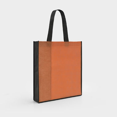 CAVE Комбинированая сумка из спанбонда с эффектом металлик и мраморным полиэстером, цвет белый  размер 36X40X12 - BO7507M1701- Фото №2