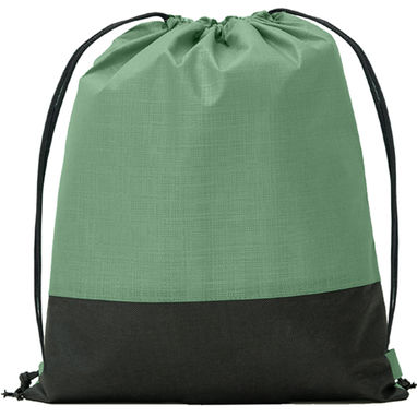 GAVILAN Комбинированная сумка из из спанбонда с эффектом металлик и простого черного материала, цвет папоротник зеленый, черный  размер ONE SIZE - BO75099022602- Фото №1