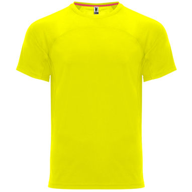 MONACO Футболка унисекс с коротким рукавом, цвет желтый флюорисцентный  размер XS - CA640100221- Фото №1