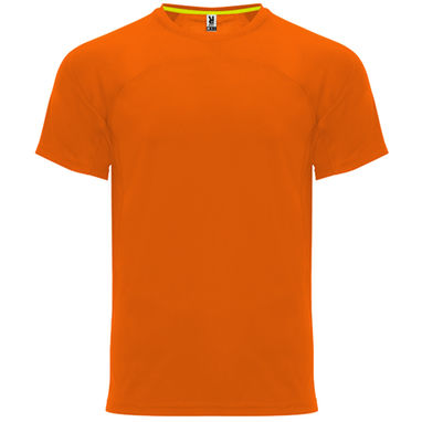 MONACO Футболка унисекс с коротким рукавом, цвет оранжевый флюорисцентный  размер XS - CA640100223- Фото №1