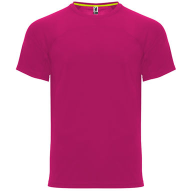 MONACO Футболка унисекс с коротким рукавом, цвет ярко-розовый  размер S - CA64010178- Фото №1