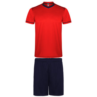 UNITED Спортивний чоловічий костюм, колір rojo, marino ribete marino  розмір L - CJ045703605555- Фото №1