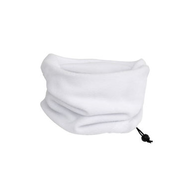 NUKKA Флисовый шарф-снуд с эластичным регулятором, цвет белый  размер ONE SIZE - BR20099001- Фото №1