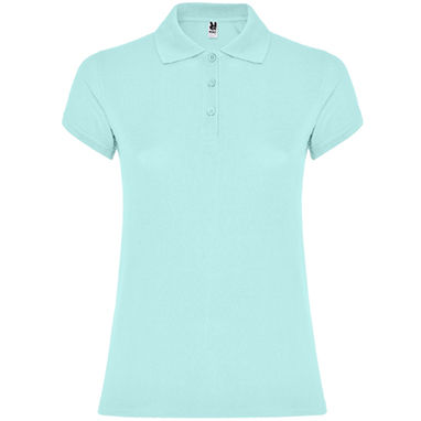 STAR WOMAN Женская футболка поло с коротким рукавом, цвет мятный зеленый  размер XL - PO66340498- Фото №1