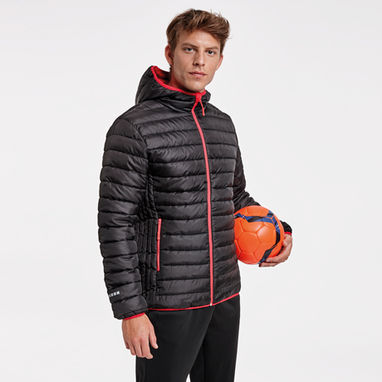 NORWAY SPORT Мягкая спортивная куртка с наполнителем похожим на пух, цвет черный, красный  размер S - RA5097010260- Фото №2